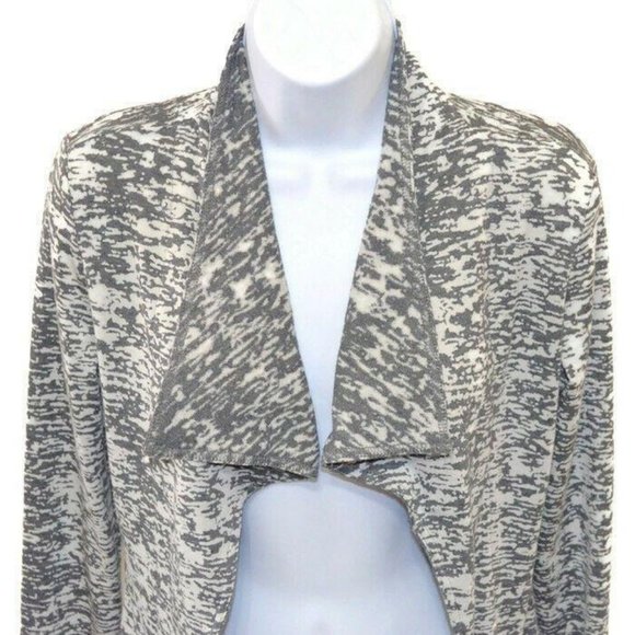 Soybu Open Cardigan Gray White Yoga Casual - Picture 2 of 6